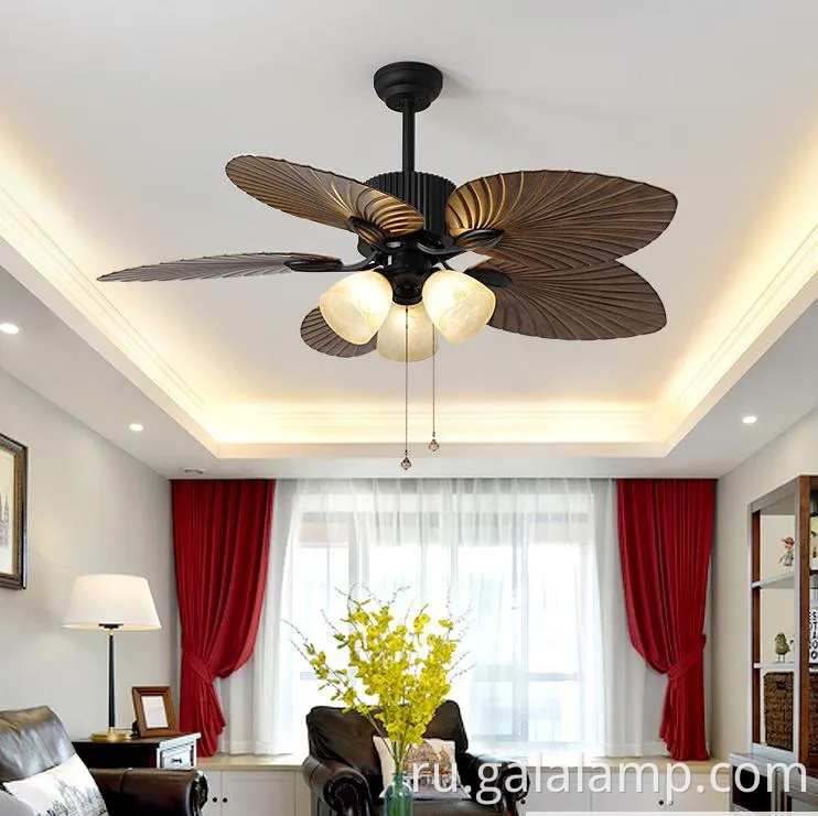 Винтаж вдохновленная американская фанатская люстра для шикарных жилых помещений